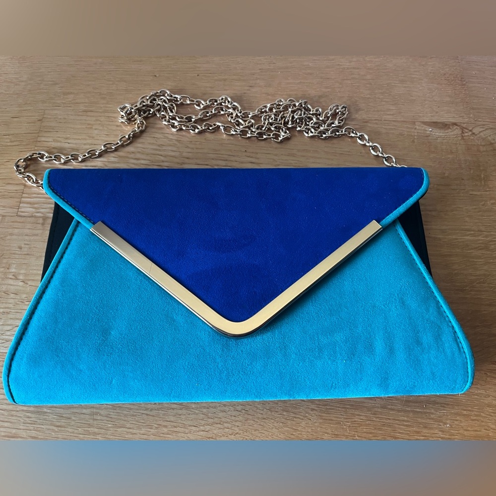 Aldo Multi-Color Cross-body / Clutch Suede Purse LIKE NEW